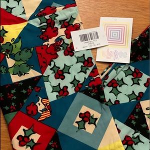 BNWT LuLaRoe vintage holiday leggings TC2